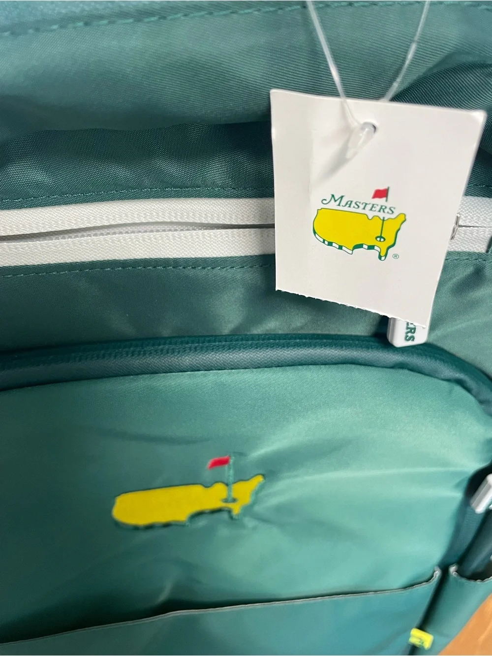 NWT Masters Green Golf Logo Backpack - Masters green